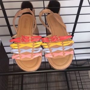 Madewell Rainbow Color Sandals